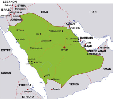 map saudi arabia landkarte © Gerhard Egger - Fotolia.com